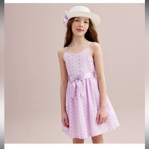 Bonnie Jean eyelet dress with hat